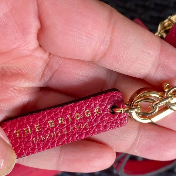 The Bridge Firenze 1969 Red Leather Crossbody Bag - Picture 9 of 14